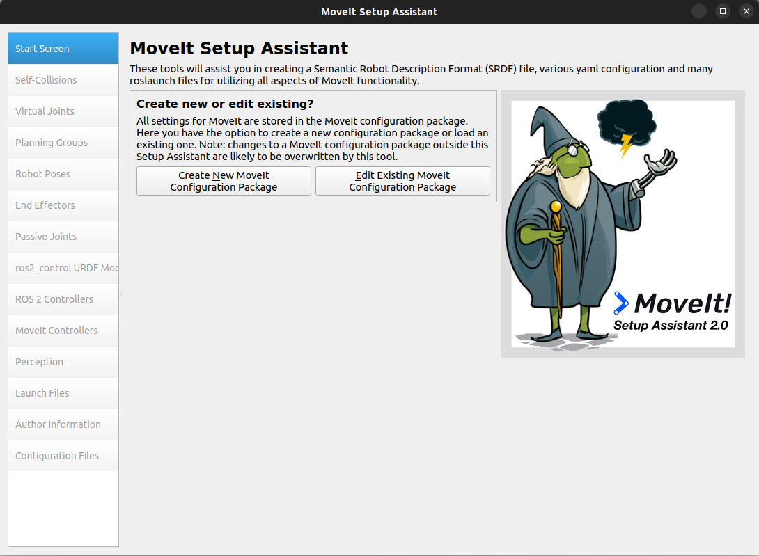 MoveIt Setup Assistant — MoveIt Documentation: Rolling documentation